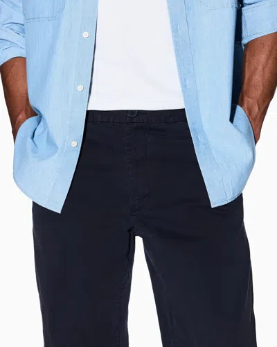 Armani Exchange Stretch Twill Trousers In Blue