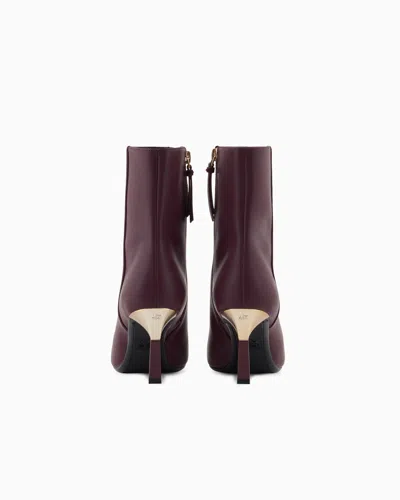 Armani Exchange Ankle Boots With Gold Detail