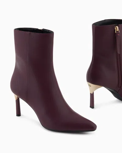 Armani Exchange Ankle Boots With Gold Detail