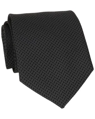 Scotch & Soda Black Solid Neat Tie