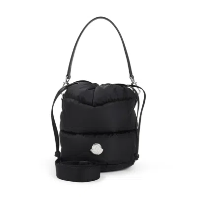 Moncler Caradoc Quilted Bucket Bag With Top Handle In Black