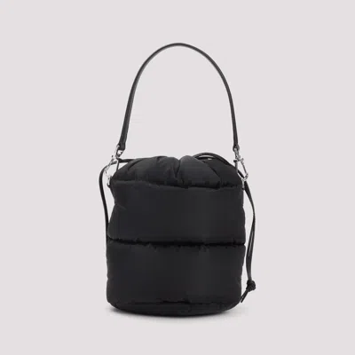 Moncler Caradoc Quilted Bucket Bag With Top Handle In Black