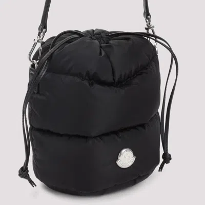 Moncler Caradoc Quilted Bucket Bag With Top Handle In Black