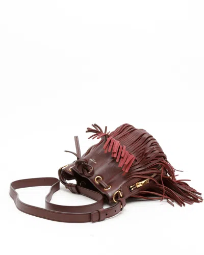 Saint Laurent Emmanuelle Fringe Bucket Bag