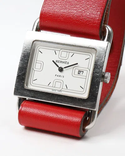 Pre-owned Hermes Hermès Barenia 32mm Ref Ba1.510 Watch