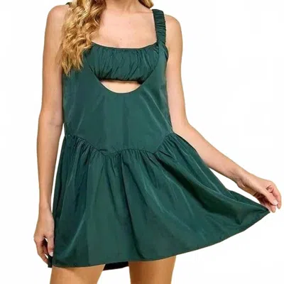 Tcec Free Style Athletic Romper In Emerald In Green