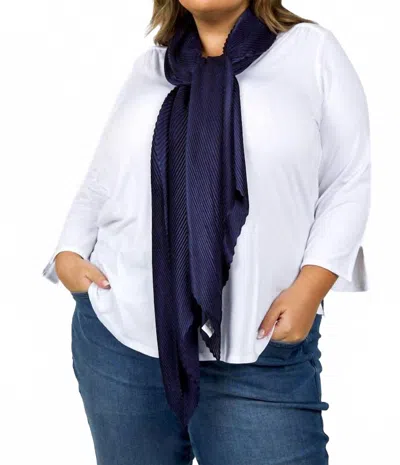 Echo Pleated Radiance Wrap In Navy