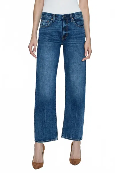 Pistola Lexi Mid-rise Bowed Leg Jeans In Artisan In Blue