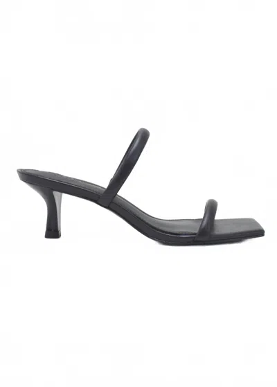 Cocco Miami Women's Kitten Heel Slide Sandal In Black