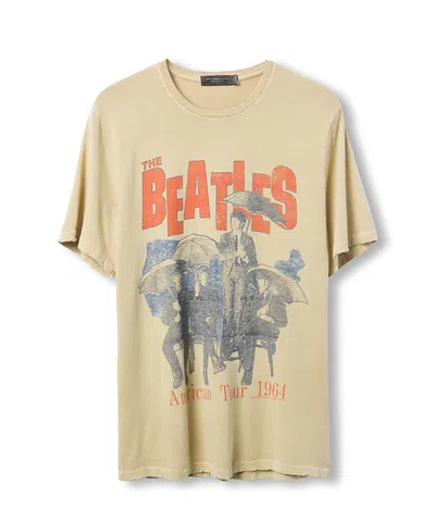 Junk Food Clothing Unisex The Beatles American Tour Vintage Tee In Neutral