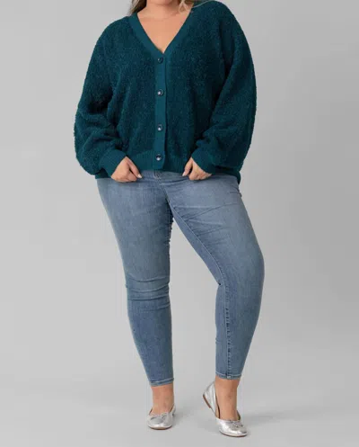 De Loreta Acacia Cardigan - Plus Size In Oregano