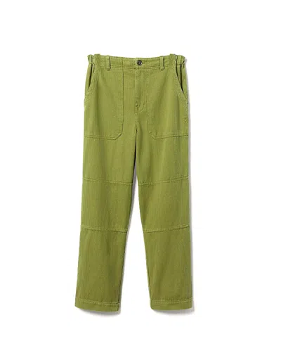 Junk Food Clothing Unisex Utility Straight Twill Pant In Green
