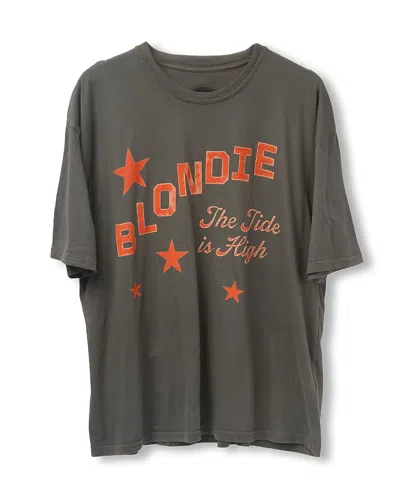 Junk Food Clothing Unisex Blondie Tide Is High Oversized Tee In Gray