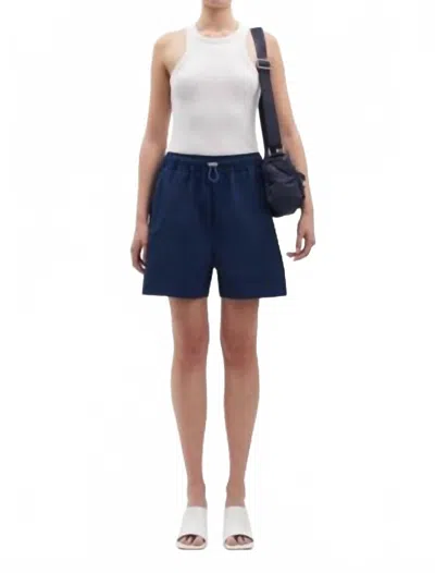 Samsoe Salulu Hight Waist Shorts In Pageant Blue