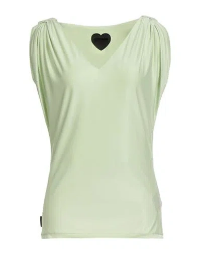 Rrd Woman Top Light Green Size 8 Cupro, Elastane