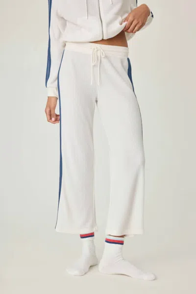 Pj Salvage Back On Track Cropped Pants In Ivory