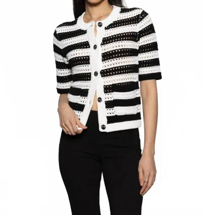 Sanctuary Open Knit Sweater Jacket In Clba