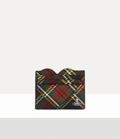 Vivienne Westwood Heart Card Holder Saffiano Printed Chelsea-tartan One Size Women