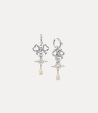Vivienne Westwood Rigoberta Pearl Earrings Platinum-crystal-velvet-crystal-creamrose-pearl Platinum-crystal-velvet-cry