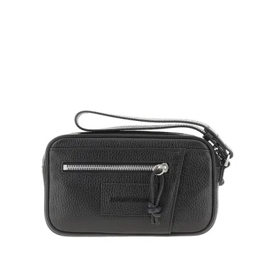 Emporio Armani Grained Leather Pouch