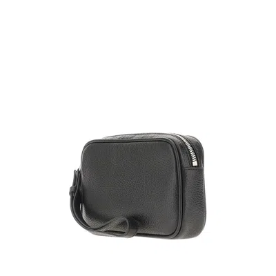 Emporio Armani Grained Leather Pouch
