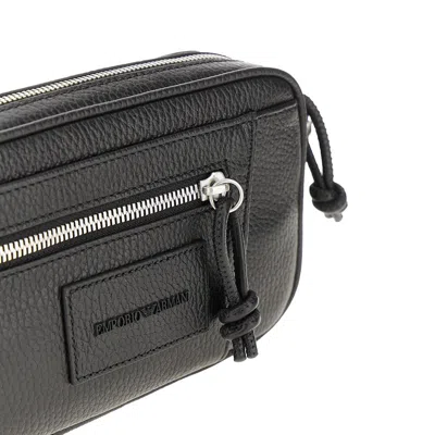 Emporio Armani Grained Leather Pouch