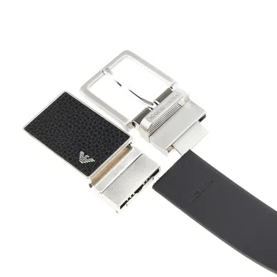 Emporio Armani Reversible Belt With Interchangeable Buckle