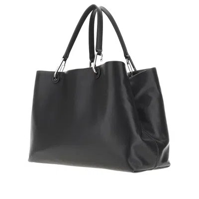 Emporio Armani Ppa Leather Large 'myea' Shopping Bag