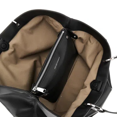 Emporio Armani Ppa Leather Large 'myea' Shopping Bag