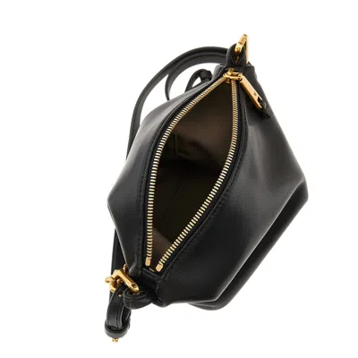 Emporio Armani Ppa Leather Small Hobo Bag With Chain
