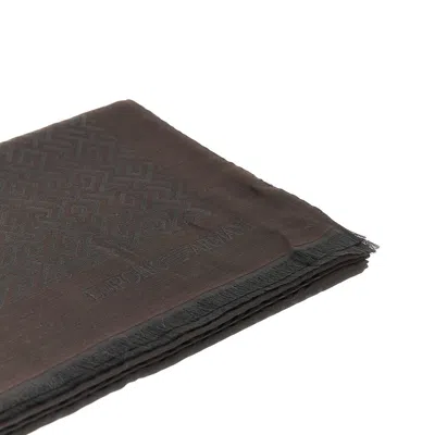 Emporio Armani Jacquard Viscose Blend Scarf
