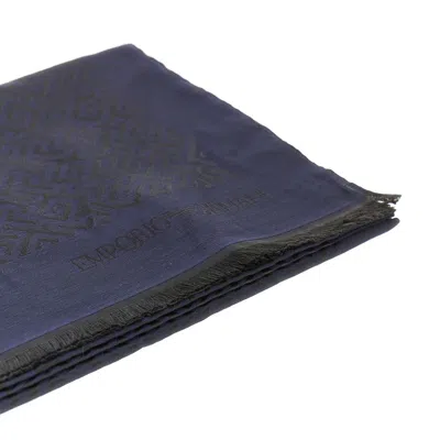 Emporio Armani Jacquard Viscose Blend Scarf