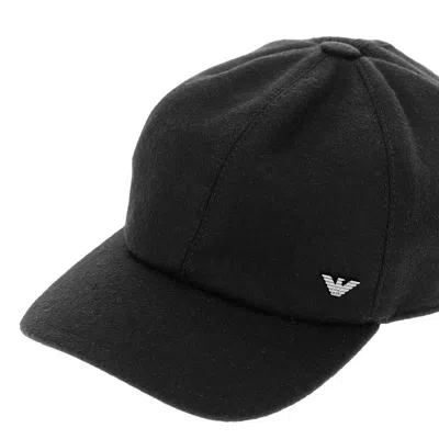 Emporio Armani Clotch And Knit Baseball Cap