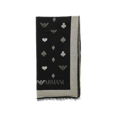 Emporio Armani Jacquard Wool-blend Scarf