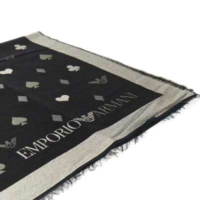 Emporio Armani Jacquard Wool-blend Scarf