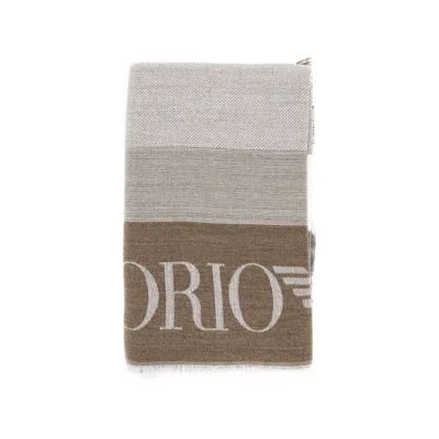 Emporio Armani Jacquard Wool-blend Scarf