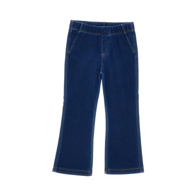 Mayoral Stretch Jersey Pant With Denim Effect Kids In Blue