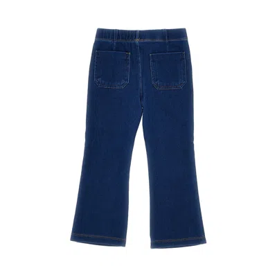 Mayoral Stretch Jersey Pant With Denim Effect Kids In Blue