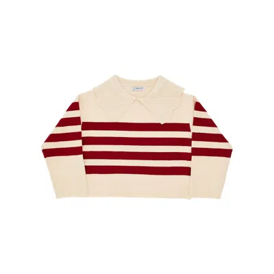Mayoral Knitted Sweater With Collar Kids In Pink