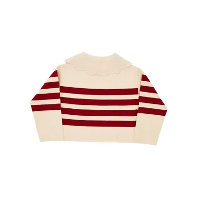 Mayoral Knitted Sweater With Collar Kids In Pink