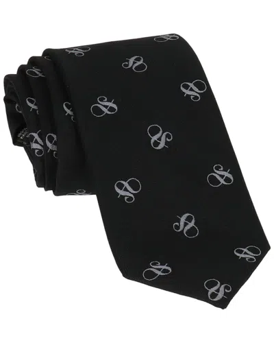 Scotch & Soda Black Contrast Ampersan Logo Tie