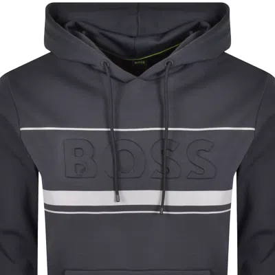Boss Athleisure Boss Soody Zone Hoodie Navy In Black