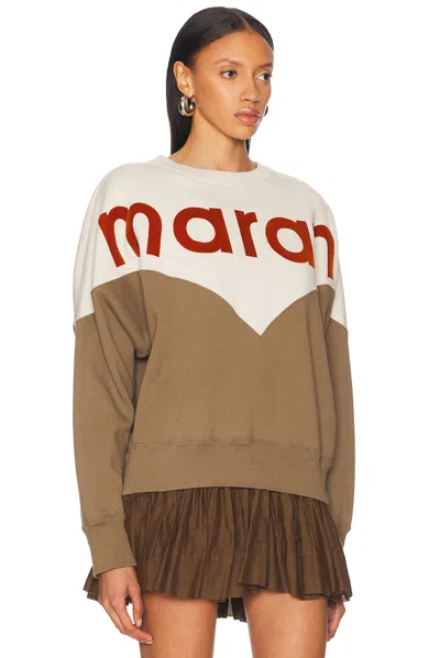 Isabel Marant Étoile Isabel Marant Etoile Two-tone Cotton Blend Houston Sweatshirt In Multi