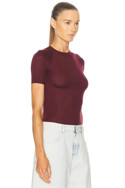 Alaïa Wool T-shirt In Purple
