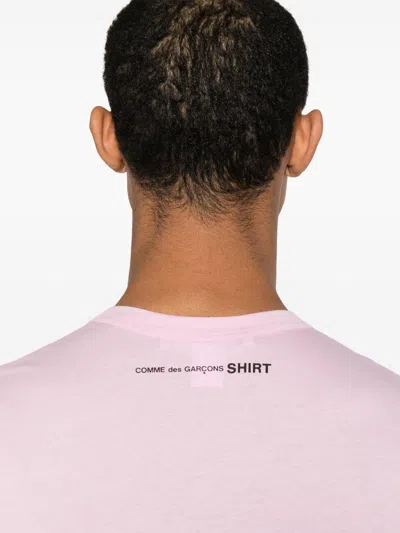 Comme Des Garçons Shirt Knit T-shirt In Pink