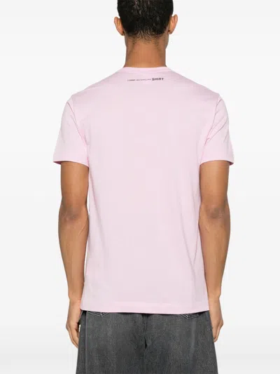 Comme Des Garçons Shirt Knit T-shirt In Pink