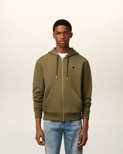 Ami Alexandre Mattiussi Ami Paris Adc Hsw765 Molleton In Green