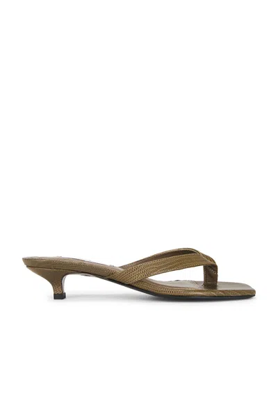 Totême Lizard Embossed Heeled Flip Flop
