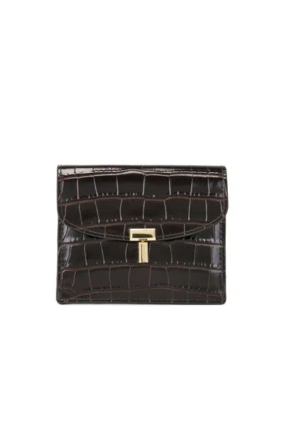 Totême T-lock Croco Embossed Cardholder