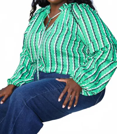Emily Lovelock Tina Blouse In Jelly Bean